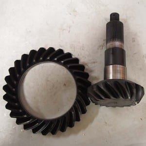 Pinion and crown gear